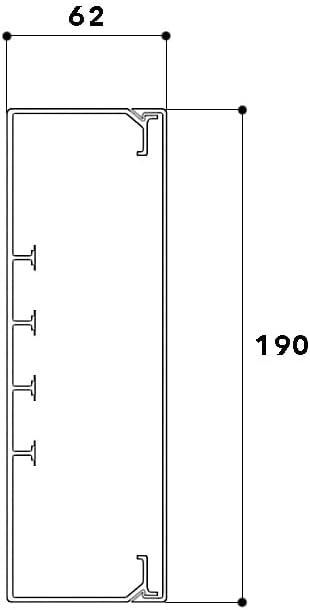 Cable Coach Kabelkanal groß 60x200 mm, 1 m weiß – robuster Kabelkanal für viele Kabel an Wand oder Decke, für Innen- und Außenbereich, Büro Werkstatt Heimwerker-2